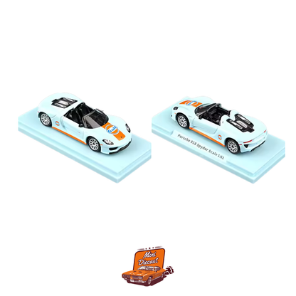 CCA Porsche 918 Spyder Gulf Livery (With Acrylic Case)