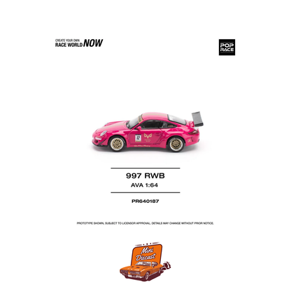 Pop Race Porsche 911 (997) RWB AVA (PR64-187)