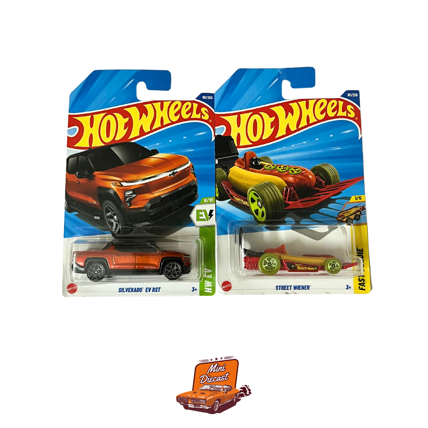 Hot Wheels Mainline (Set of 2) – Silverado EV RST / Street Wiener