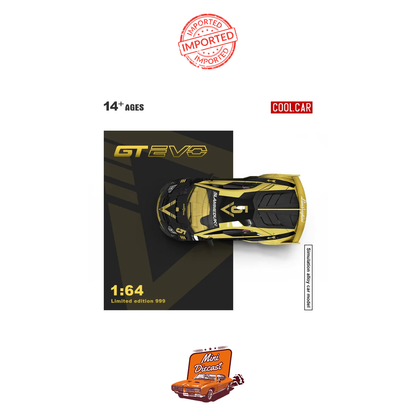 COOLCAR Lamborghini Aventador GT EVO Black with Gold Accents (Limited Edition)