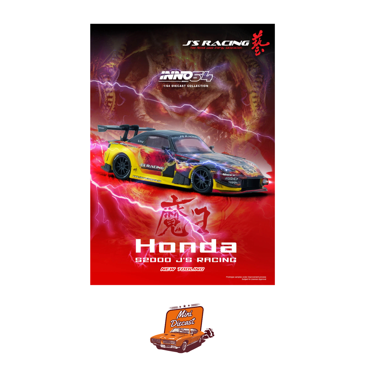 INNO64 Honda S2000 J'S Racing (AP1) "MAOU" IN64-S2000JS-MAOU