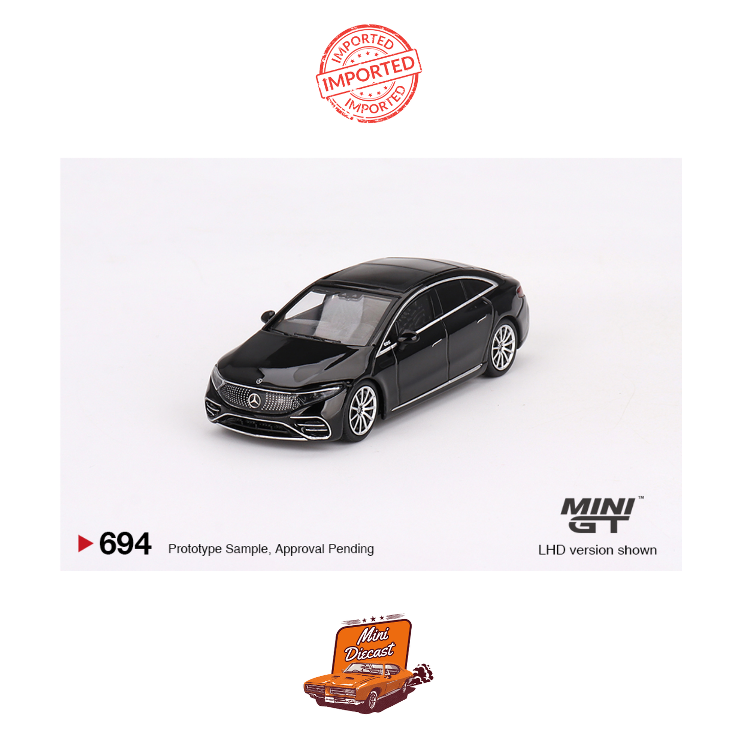Mini GT #694 Mercedes-Benz EQS 580 4MATIC (Black)
