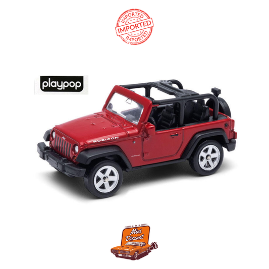 Playpop by Welly – 2007 Jeep Wrangler Rubicon (Red) (Blister Damage)