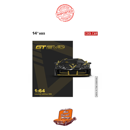 COOLCAR Lamborghini Aventador GT EVO Black with Gold Accents (Limited Edition)