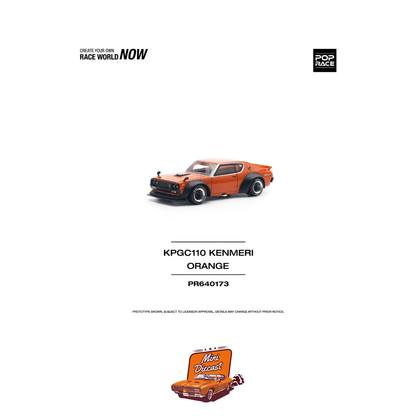 Pop Race Skyline GT-R V8 Drift (Kenmeri) (PR64-173)