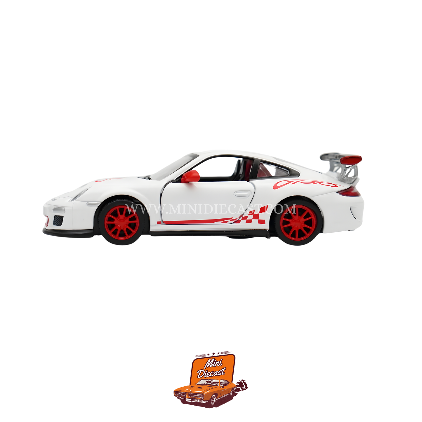 Kinsmart 2010 Porsche 911 GT3 RS – 1:36 Scale White