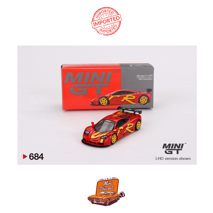Mini GT #684 McLaren F1 GTR 1996 Presentation