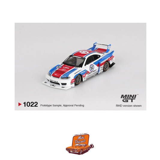 Mini GT Blister #1022 Nissan LB-Super Silhouette S15 Silvia Garasidrift x LBWK 2025
