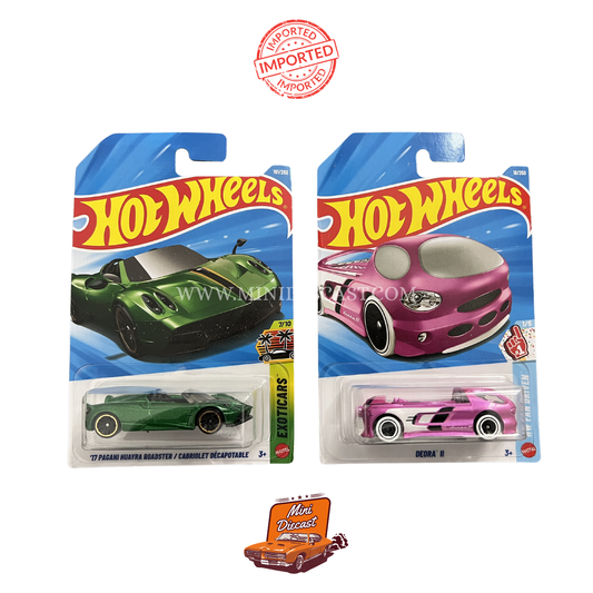 Hot Wheels Mainline (Set of 2) – '17 Pagani Huayra Roadster / Deora II (Imported)