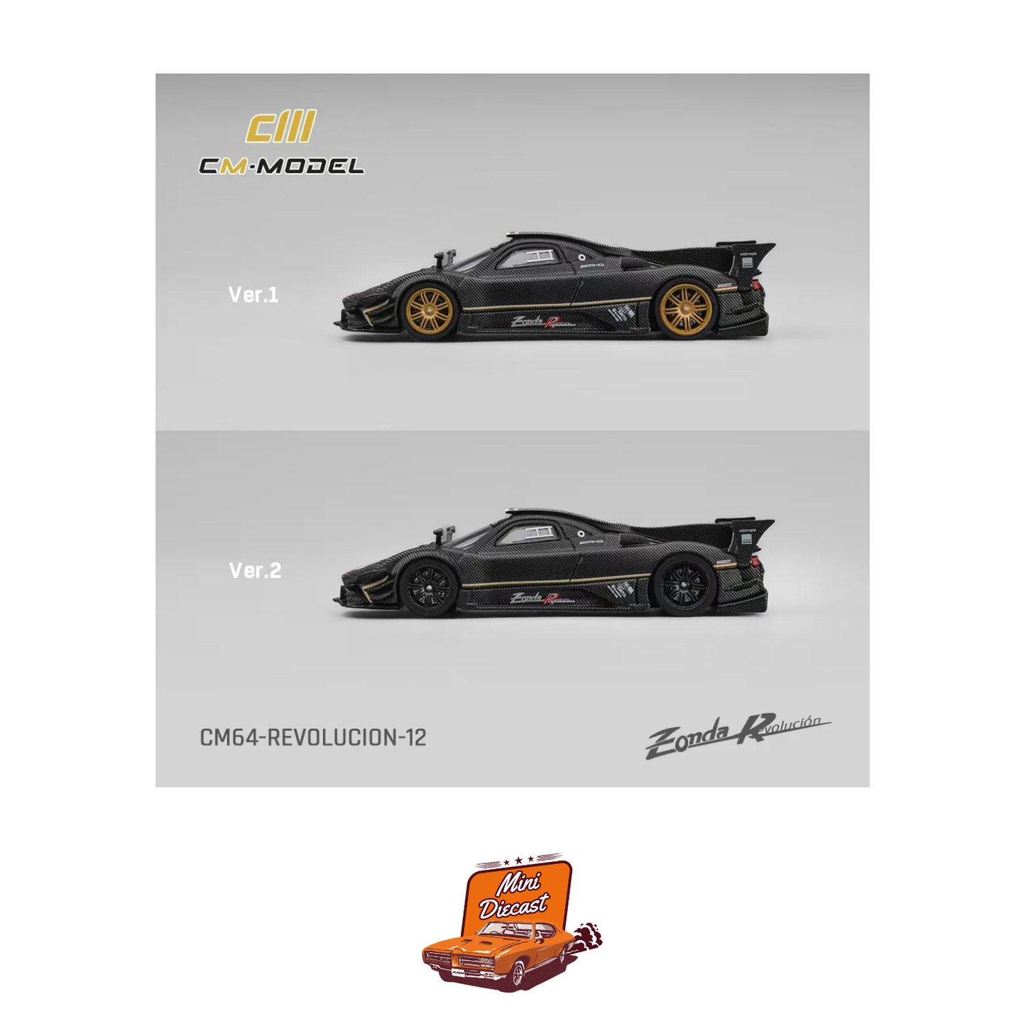 CM Model Pagani Zonda Revolucion Dry Carbon (CM64-Revolucion-12)