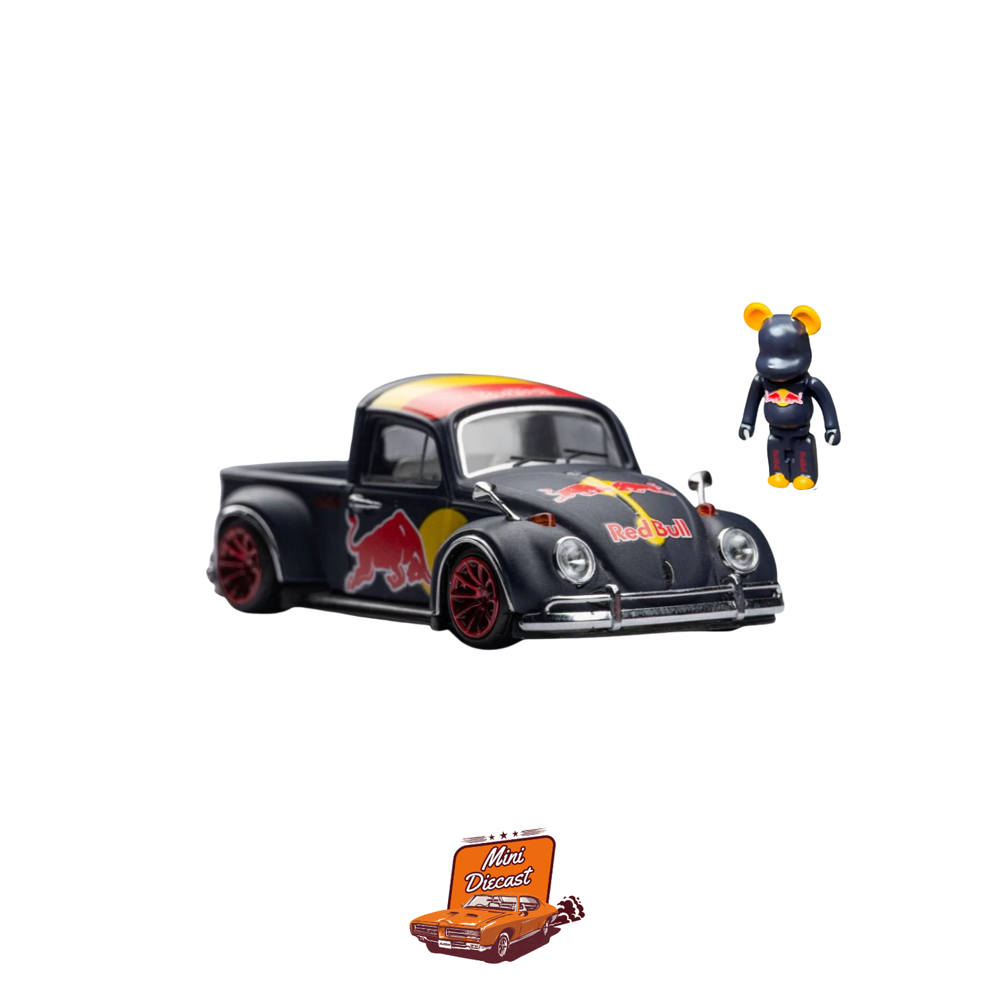 Liberty 64 Volkswagen Beetle Pickup – Red Bull Livery (With Bear Doll Accessory)