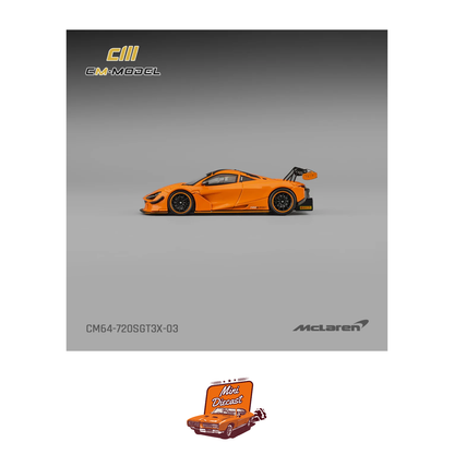 CM Model McLaren 720S GT3X Papaya Orange CM64-720SGT3X-03