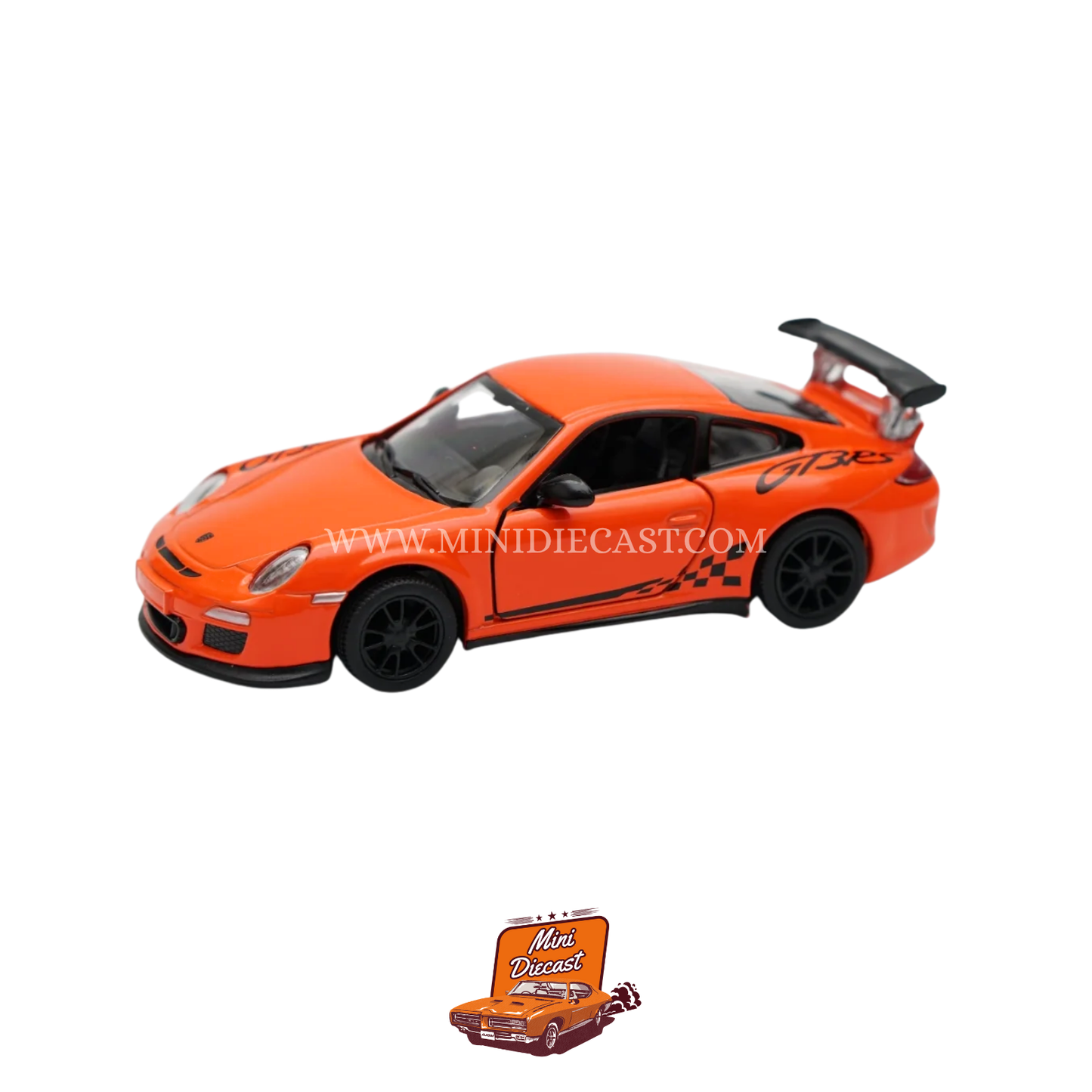 Kinsmart 2010 Porsche 911 GT3 RS – 1:36 Scale Orange