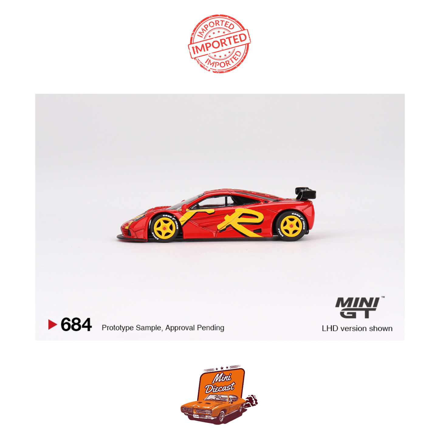 Mini GT #684 McLaren F1 GTR 1996 Presentation