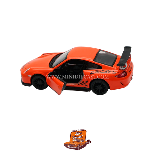 Kinsmart 2010 Porsche 911 GT3 RS – 1:36 Scale Orange