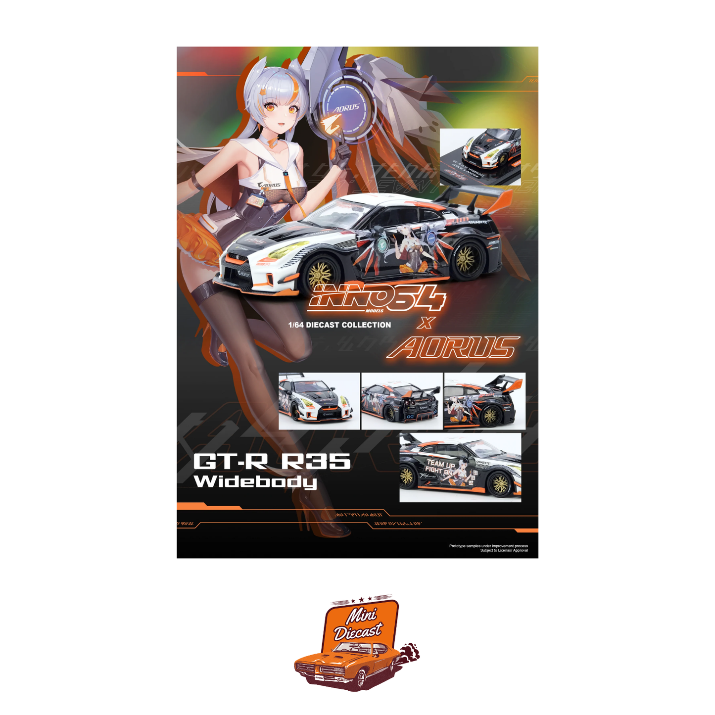 INNO64 GT-R (R35) Widebody AORUS x INNO64 Limited Edition IN64-R35LB-AORUS