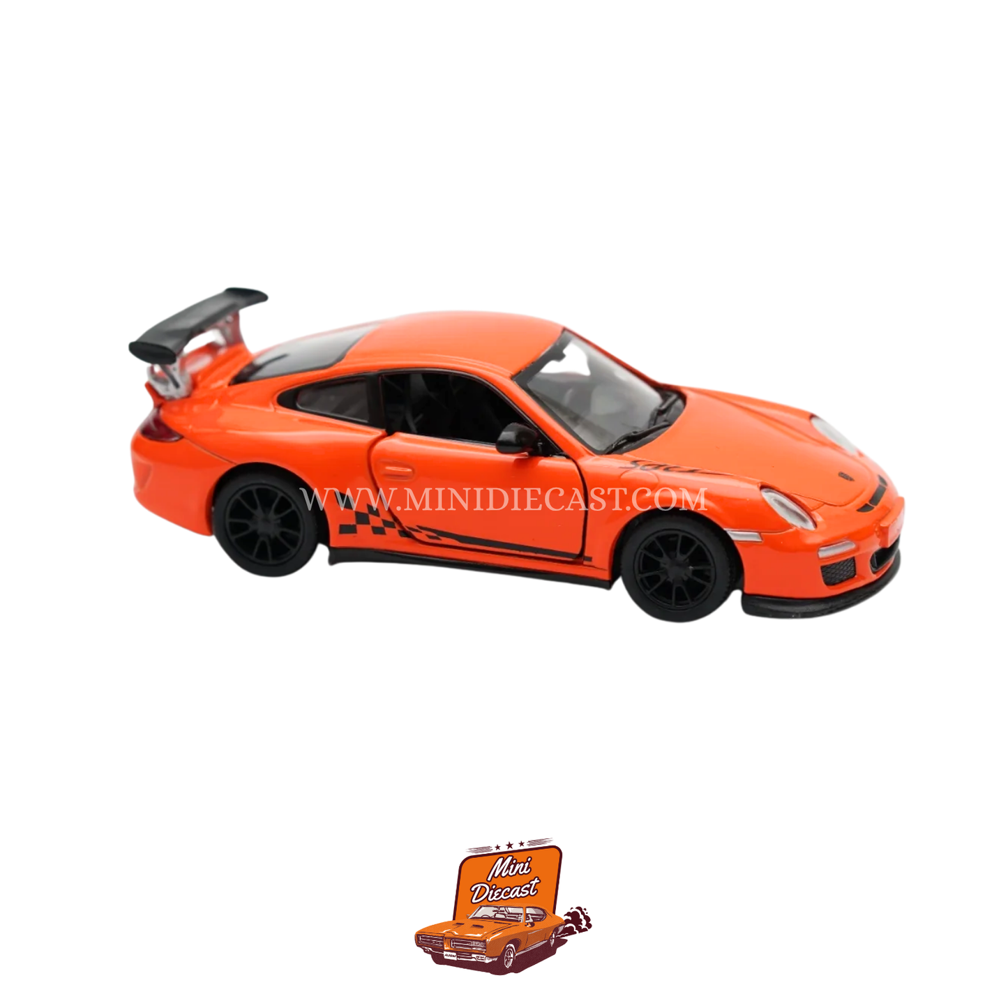 Kinsmart 2010 Porsche 911 GT3 RS – 1:36 Scale Orange