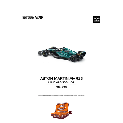 Pop Race Aston Martin Aramco AMR23 PR64-198