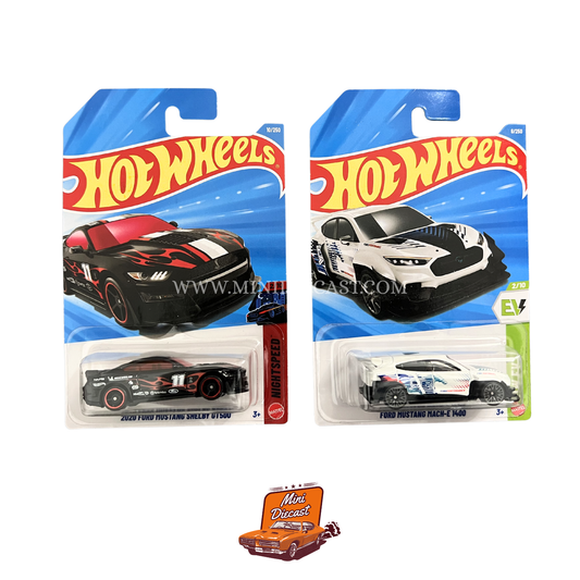 Hot Wheels Mainline (Set of 2) – 2020 Ford Mustang Shelby GT500 / Ford Mustang Mach-E 1400