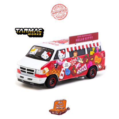 Tarmac Works Dodge Van Hello Kitty Food Truck