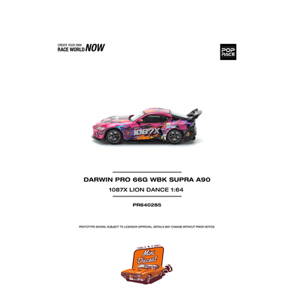 Pop Race – Darwin Pro 66G WBK Supra A90 1087X Lion Dance PR64-285