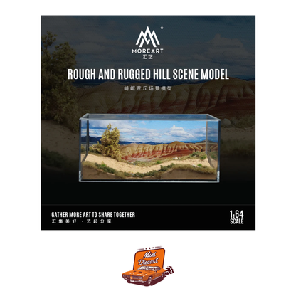 MoreArt Rough and Rugged Hill Scene Diorama for 1:64 Scale (MO901319)