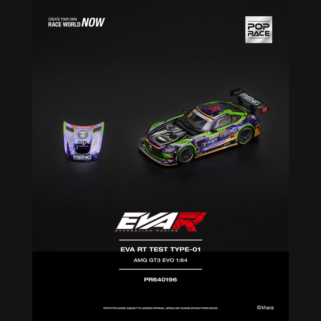 (Pre-Order) Pop Race PR640196 EVA RT TEST TYPE-01 AMG GT3 EVO Macau GP 2023