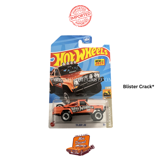 Hot Wheels Mainline – ’73 Jeep J10 (2023 Card / Blister Crack) (Imported)