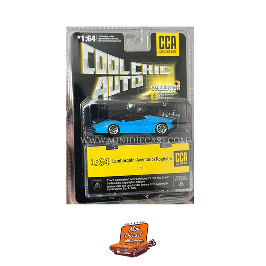 CCA Lamborghini Aventador Roadster Blue – Blister Pack (With Stackable Display Box)