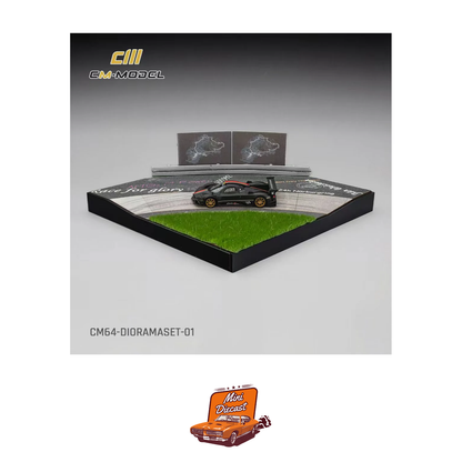 CM Model Diorama Set + Pagani Zonda Revolucion Dry Carbon (CM64-DIORAMASET-01)