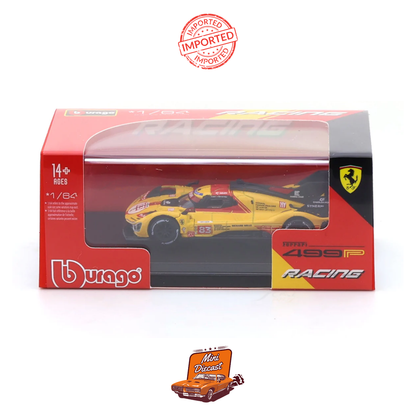 Bburago 1:64 - Ferrari 499P Yellow Livery