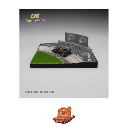 CM Model Diorama Set + Pagani Zonda Revolucion Dry Carbon (CM64-DIORAMASET-01)