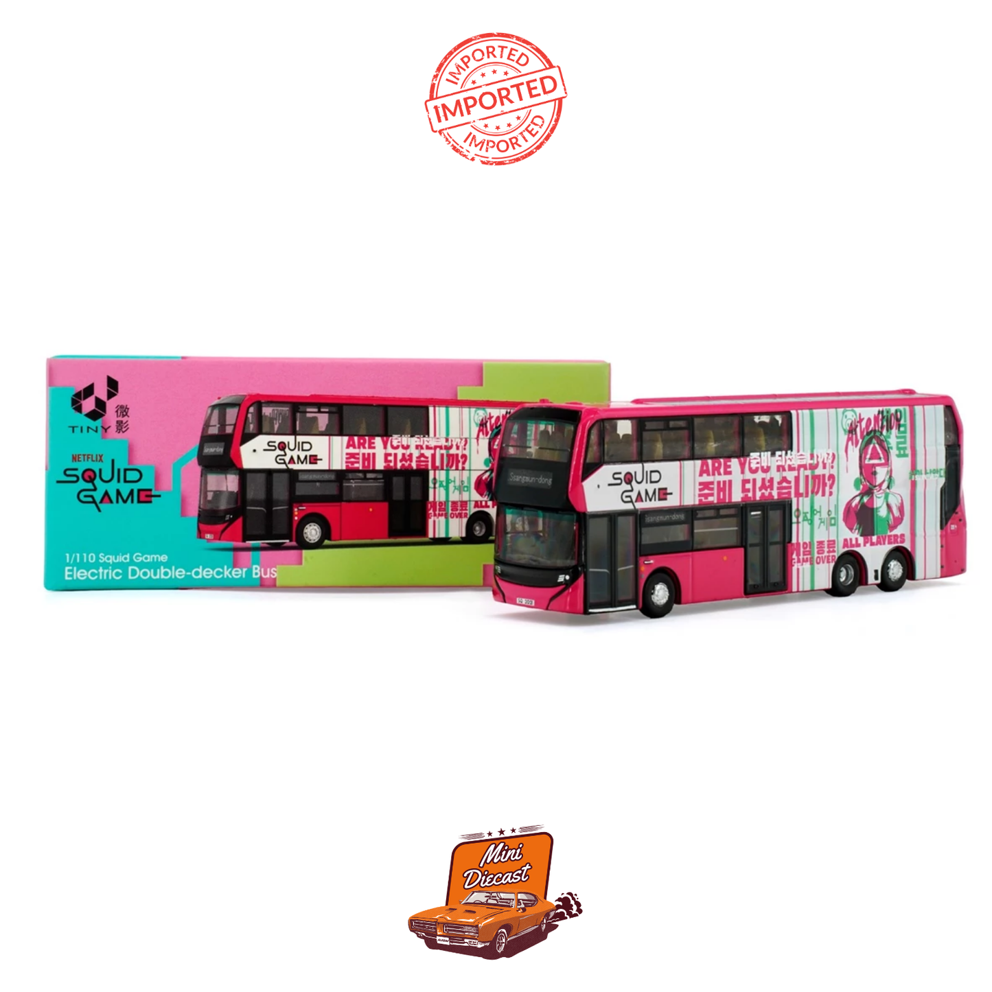 Tiny City Enviro500EV Electric Bus (Squid Game Season 2) 1:110 Scale