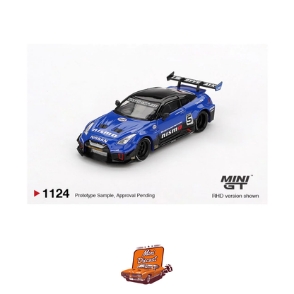 Mini GT #1124 LB-Silhouette WORKS GT Nissan 35GT-RR Ver.2 Blue