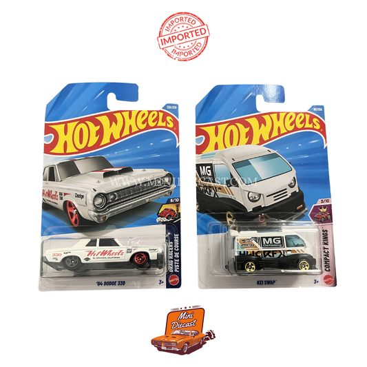 Hot Wheels Mainline (Set of 2) – '64 Dodge 330 / Kei Swap (Imported)