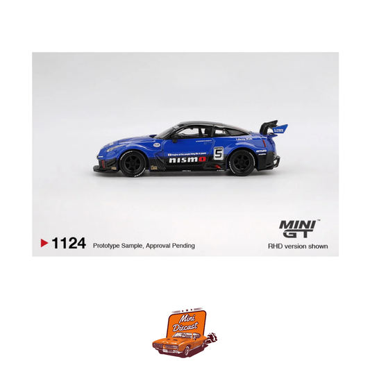 Mini GT #1124 LB-Silhouette WORKS GT Nissan 35GT-RR Ver.2 Blue