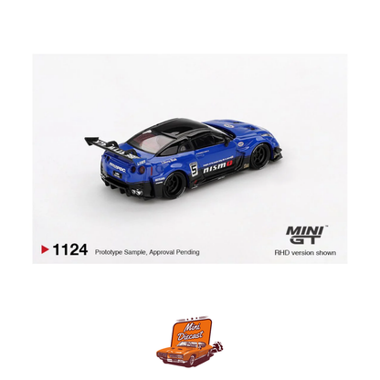 Mini GT #1124 LB-Silhouette WORKS GT Nissan 35GT-RR Ver.2 Blue