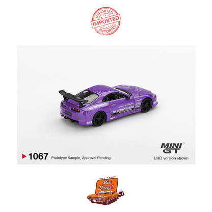 Mini GT #1067 Toyota Supra (A80) Top Secret GT-300 (Purple)