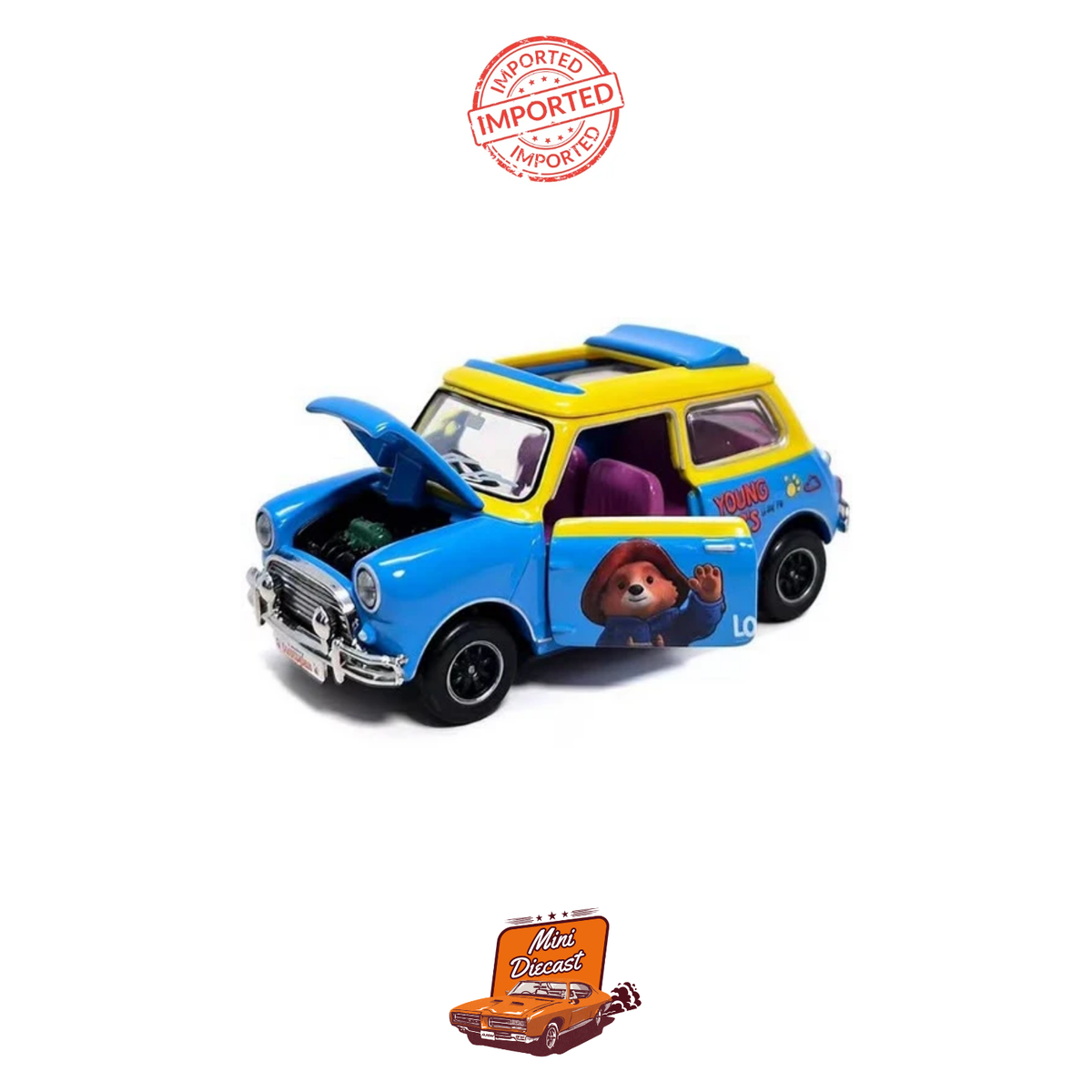 Tiny City Mini Cooper (With Sunroof) x Paddington Bear ATC65982
