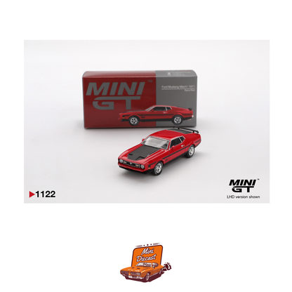Mini GT #1122 Ford Mustang Mach 1 1971 Race Red