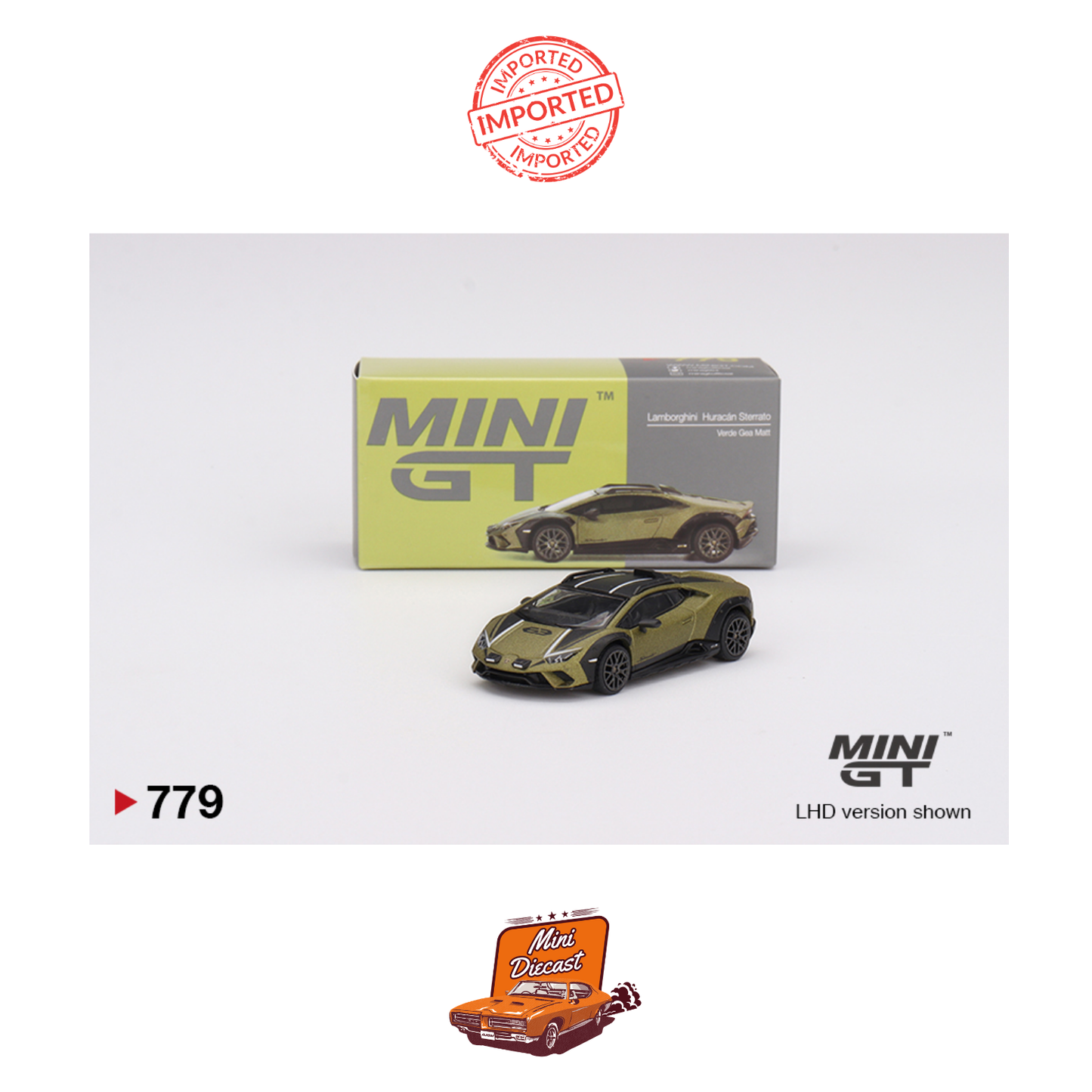 Mini GT #779 Lamborghini Huracán Sterrato (Verde Gea Matt)