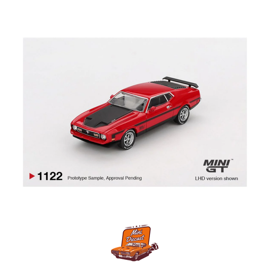 Mini GT #1122 Ford Mustang Mach 1 1971 Race Red