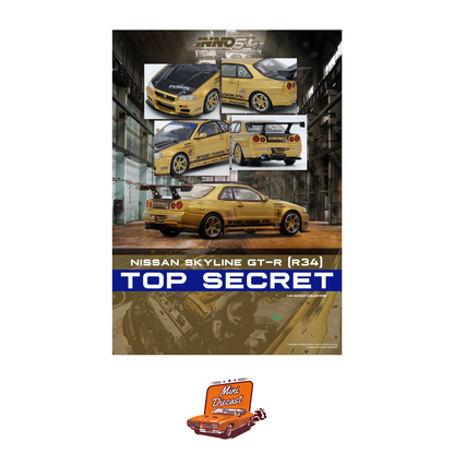 INNO64 Top Secret GT-R (R34) Gold IN64-R34TS-GOLD