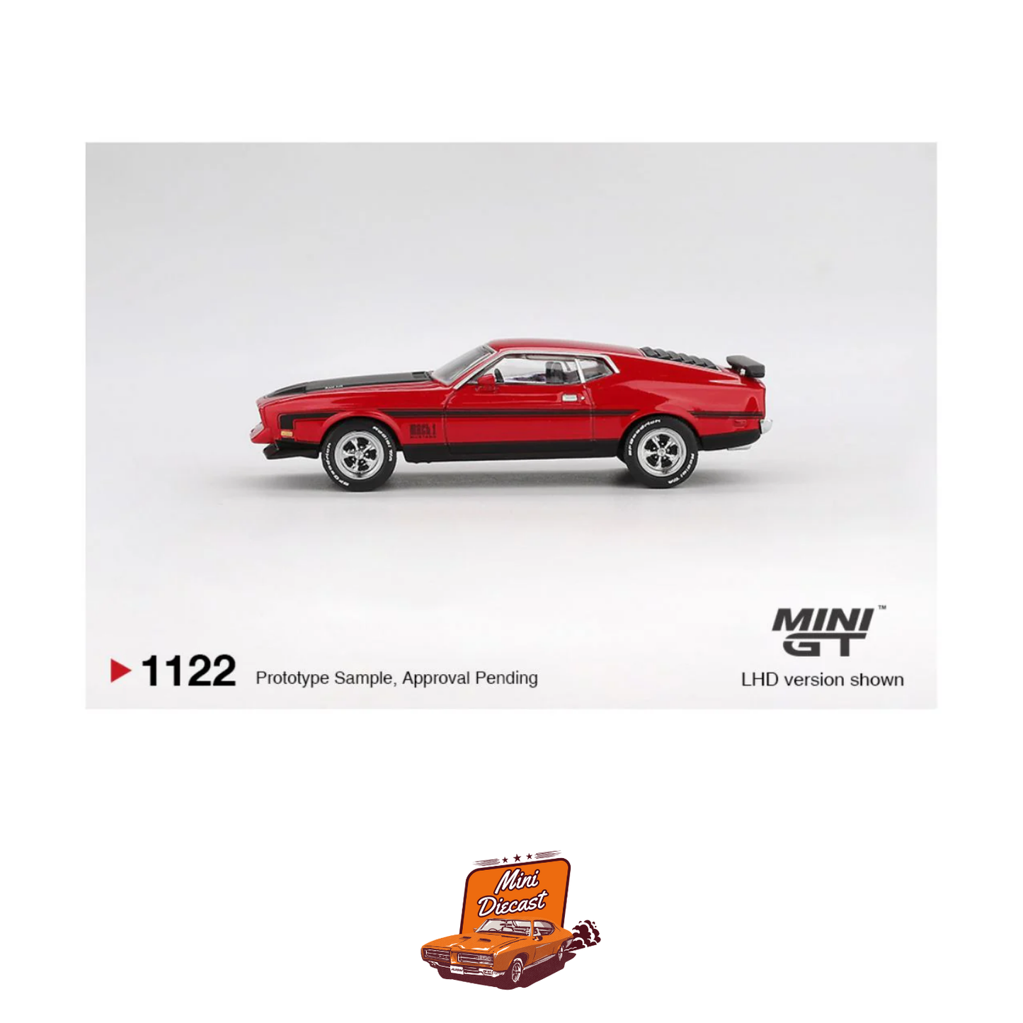 Mini GT #1122 Ford Mustang Mach 1 1971 Race Red