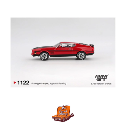 Mini GT #1122 Ford Mustang Mach 1 1971 Race Red
