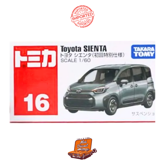 Takara Tomy Tomica No.16 Toyota SIENTA (Grey)