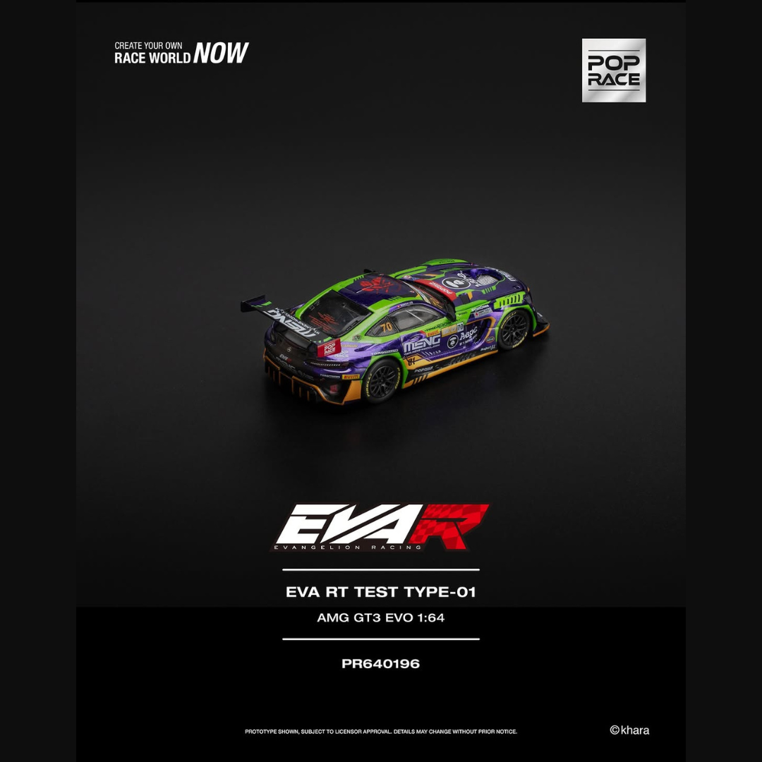 (Pre-Order) Pop Race PR640196 EVA RT TEST TYPE-01 AMG GT3 EVO Macau GP 2023