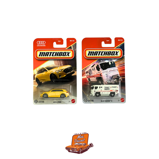 Matchbox (Set of 2) – Audi e-tron / Blaze Buster II