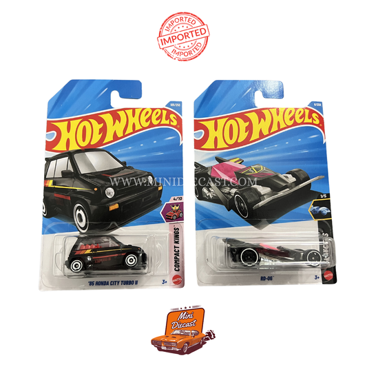 Hot Wheels Mainline (Set of 2) – '85 Honda City Turbo II / RD-06 (Imported)