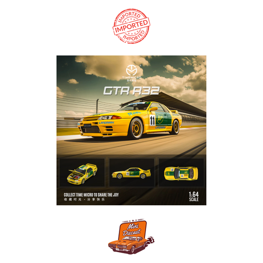 Time Micro Nissan Skyline GT-R (R32) BP Racing Livery with Figurine (Imported)